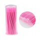 Microbrush Applicators in a Tube 100 pcs PLATINUM pink