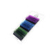 WimpernverlГ¤ngerung Farbige Ombre MIX (Lila/Blau/GrГјn) PLATINUM Biegung C 0.10 8вЂ“13mm