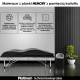 Anatomic Cosmetic Mattress with Memory Foam PLATINUM pink + silicone cover FREE - for legs or head