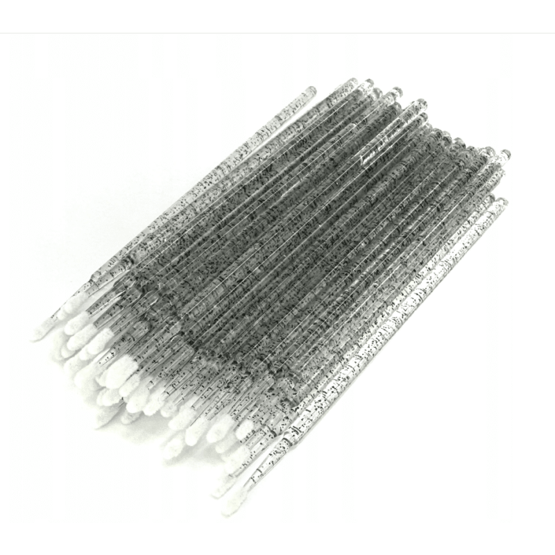 FusselВ­freie Microbrush-Applikatoren fГјr Wimpern 100 StГјck PLATINUM rosa mit Glitzer