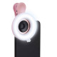 Makroobjektiv mit LED-Licht PLATINUM rosa