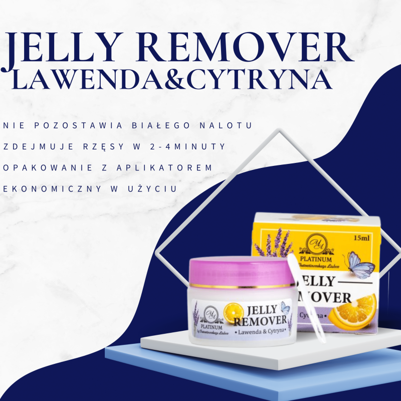 Remover Jelly do przedЕ‚uЕјania rzД™s Lawenda-Cytryna PLATINUM 15 ml