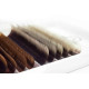 Eyelash Extensions Color Ombre MIX (White/Brown/Red) PLATINUM Curl CC 0.07 8вЂ“13mm
