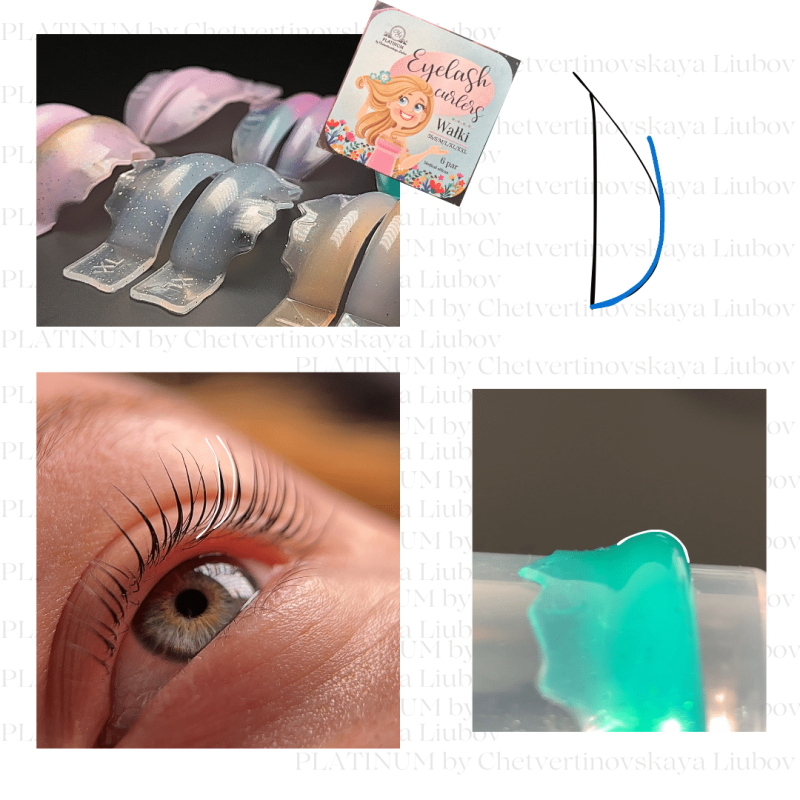 WaЕ‚eczki silikonowe do laminacji rzД™s 6 par Face Rod PLATINUM