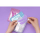 Reusable Silicone Under Eye Pads PLATINUM for Lash Lamination and Extensions вЂ“ 1 Pair violet