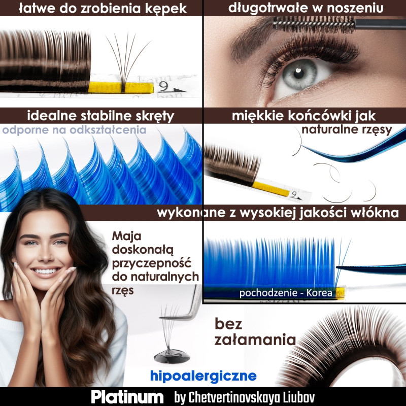 RzД™sy do przedЕ‚uЕјania BrД…zowe PLATINUM 20 paskГіw skrД™t L 0.07 7-12mm