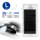 RzД™sy do PrzedЕ‚uЕјania Czarne PLATINUM 20 PaskГіw SkrД™t L 0.07 10mm
