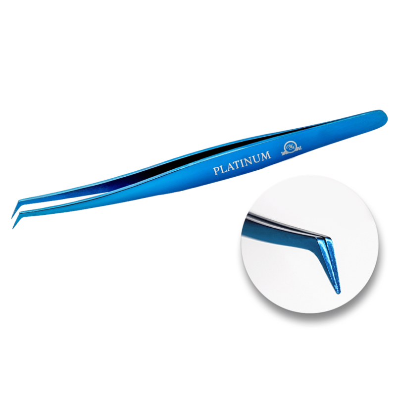 Tweezers for Eyelash Extensions VT Plasma gold Laser PLATINUM