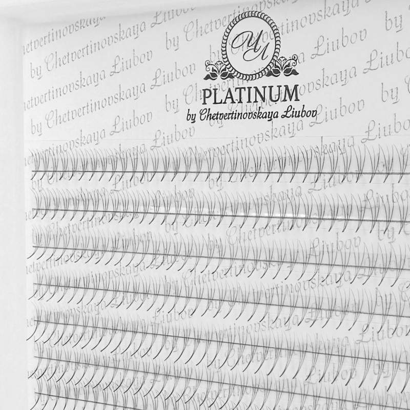 Fertige WimpernbГјschel PLATINUM 3D Schwung C 0.07 14mm