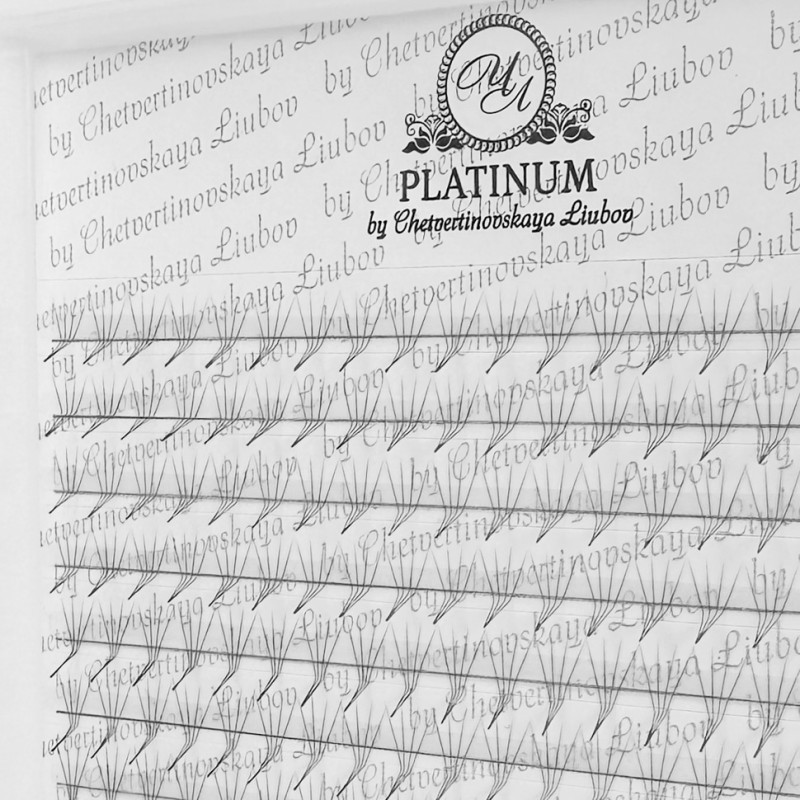 Ready Fan Eyelash Clusters PLATINUM 4D 0.07 Curl D 7вЂ“14 mm