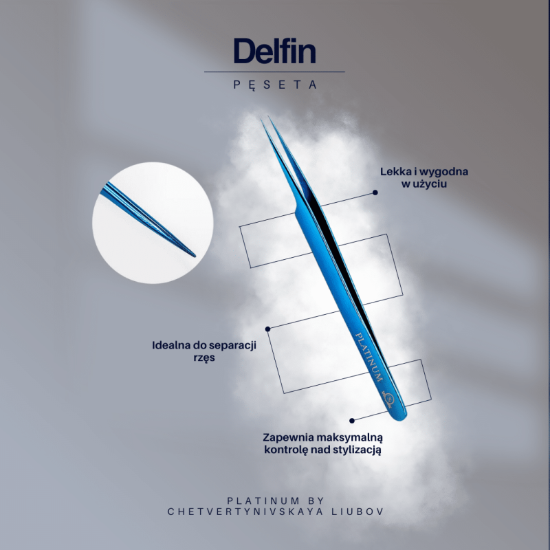 Pinzette fГјr Wimpernseparation mehrfarbig PLATINUM