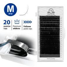 RzД™sy do PrzedЕ‚uЕјania Czarne PLATINUM 20 PaskГіw SkrД™t M 0.07 10mm