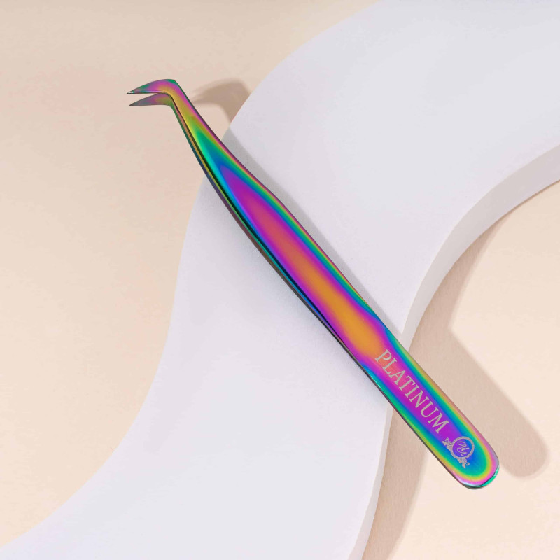 Tweezers for Eyelash Extensions VT 25 Plasma rose gold PLATINUM