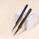 Tweezers for Eyelash Extensions ET 45 grey PLATINUM