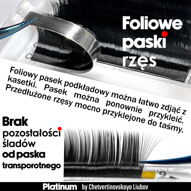 RzД™sy do PrzedЕ‚uЕјania Czarne PLATINUM 20 PaskГіw SkrД™t C 0.07 7-12mm