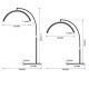 Foldable Beauty Bed 60 cm PLATINUM + Moon Lamp - Set в„–4