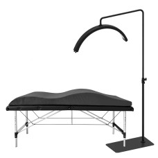 ЕЃГіЕјko Kosmetyczne SkЕ‚adane 60 cm + Materac z PamiД™ciД… KsztaЕ‚tu + Bezcieniowa Kosmetyczna Lampa MOON PLATINUM - Zestaw в„–9