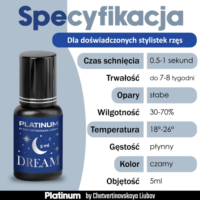 Klej do PrzedЕ‚uЕјania RzД™s Dream 5 ml Platinum