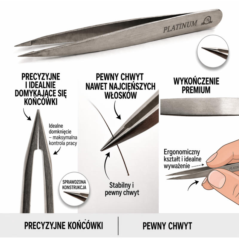 Tweezers for Ingrown Hairs PLATINUM