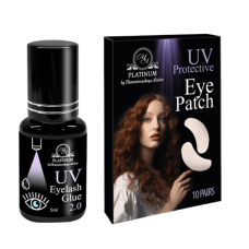 Klej UV do przedЕ‚uЕјania rzД™s 2.0 Przezroczysty PLATINUM 5 ml + pЕ‚atki UV GRATIS