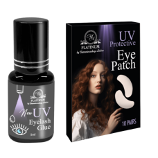 Grey UV Lash Extension Glue PLATINUM 5ml + UV eye patches FREE