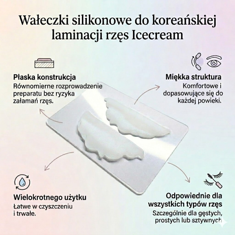 РЎРёР»РёРєРѕРЅРѕРІС‹Рµ РІР°Р»РёРєРё РґР»СЏ РєРѕСЂРµР№СЃРєРѕР№ Р»Р°РјРёРЅР°С†РёРё СЂРµСЃРЅРёС† Icecream 1 РїР°СЂР° PLATINUM