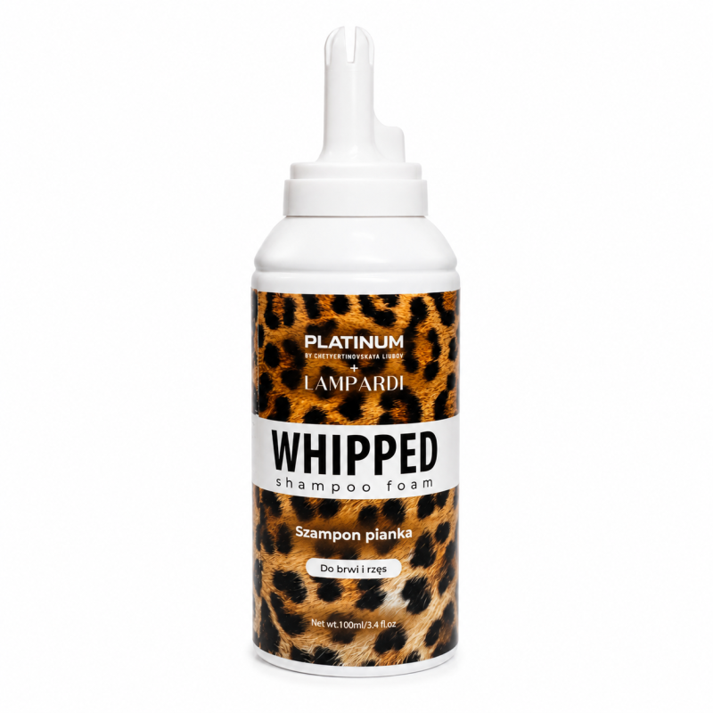 Szampon Piankowy do brwi i rzД™s PLATINUM x LAMPARDI WHIPPED (100 ml)