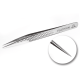 Tweezer for Lash Separation Straight Diamond gold PLATINUM