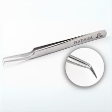 Tweezers for Eyelash Extensions ET 15 Mini grey PLATINUM