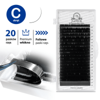 RzД™sy do PrzedЕ‚uЕјania Czarne PLATINUM 20 PaskГіw SkrД™t C 0.07 7-12mm